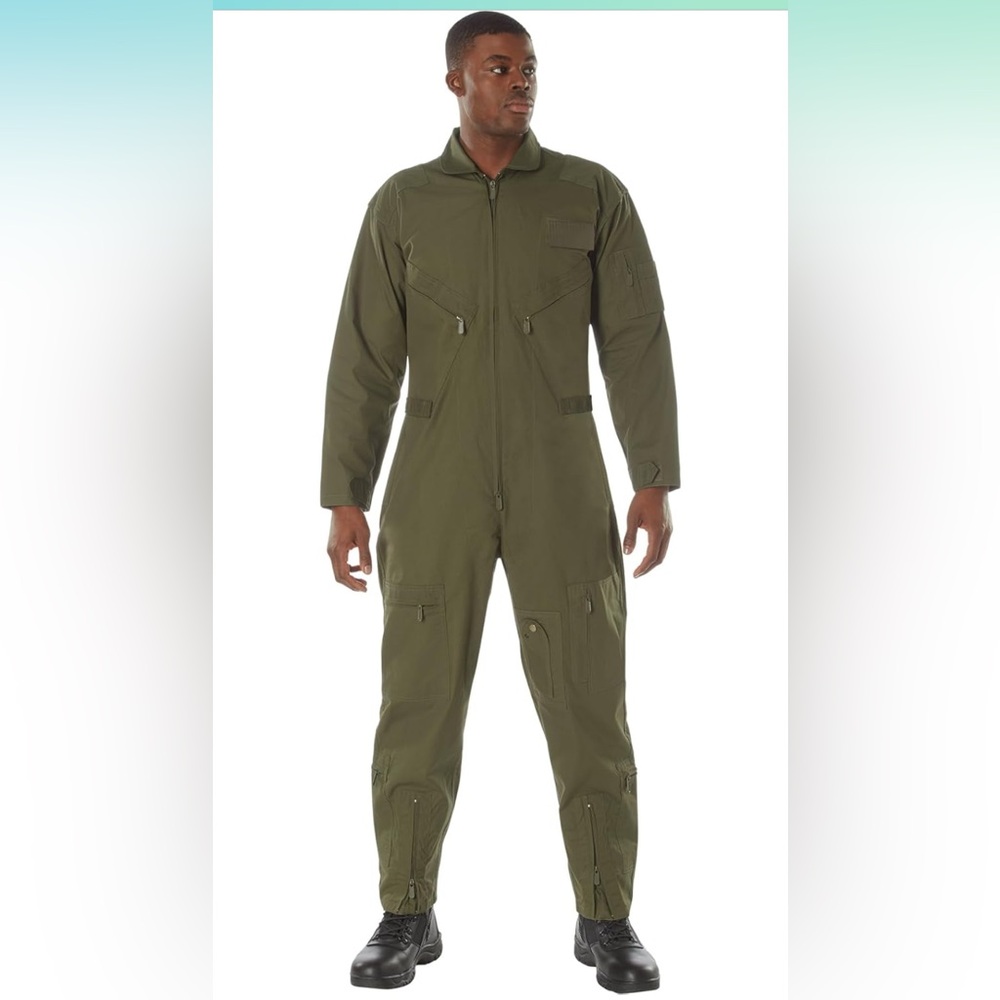 Rothco Flightsuit – Mens Pilot Coveralls – Costume Cosplay Jumpsuit